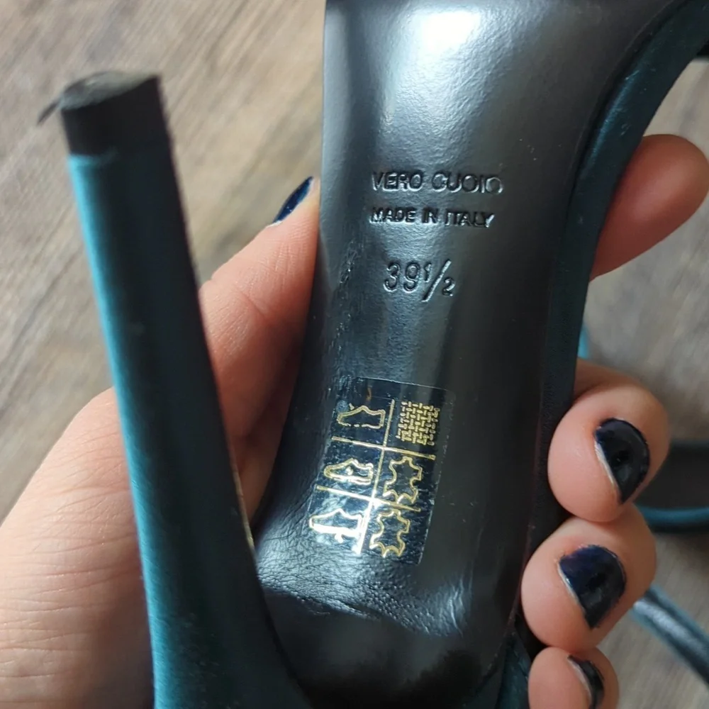 Barney's Satin Heels - Picture 3 of 7